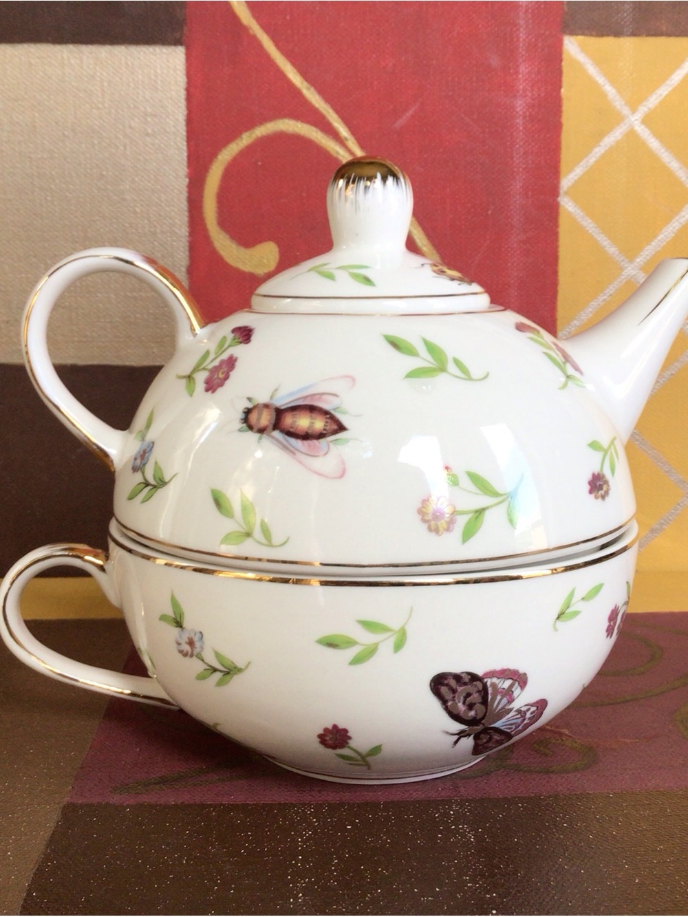 Adeline Tea for One Stackable Teapot - Picture 5 of 7